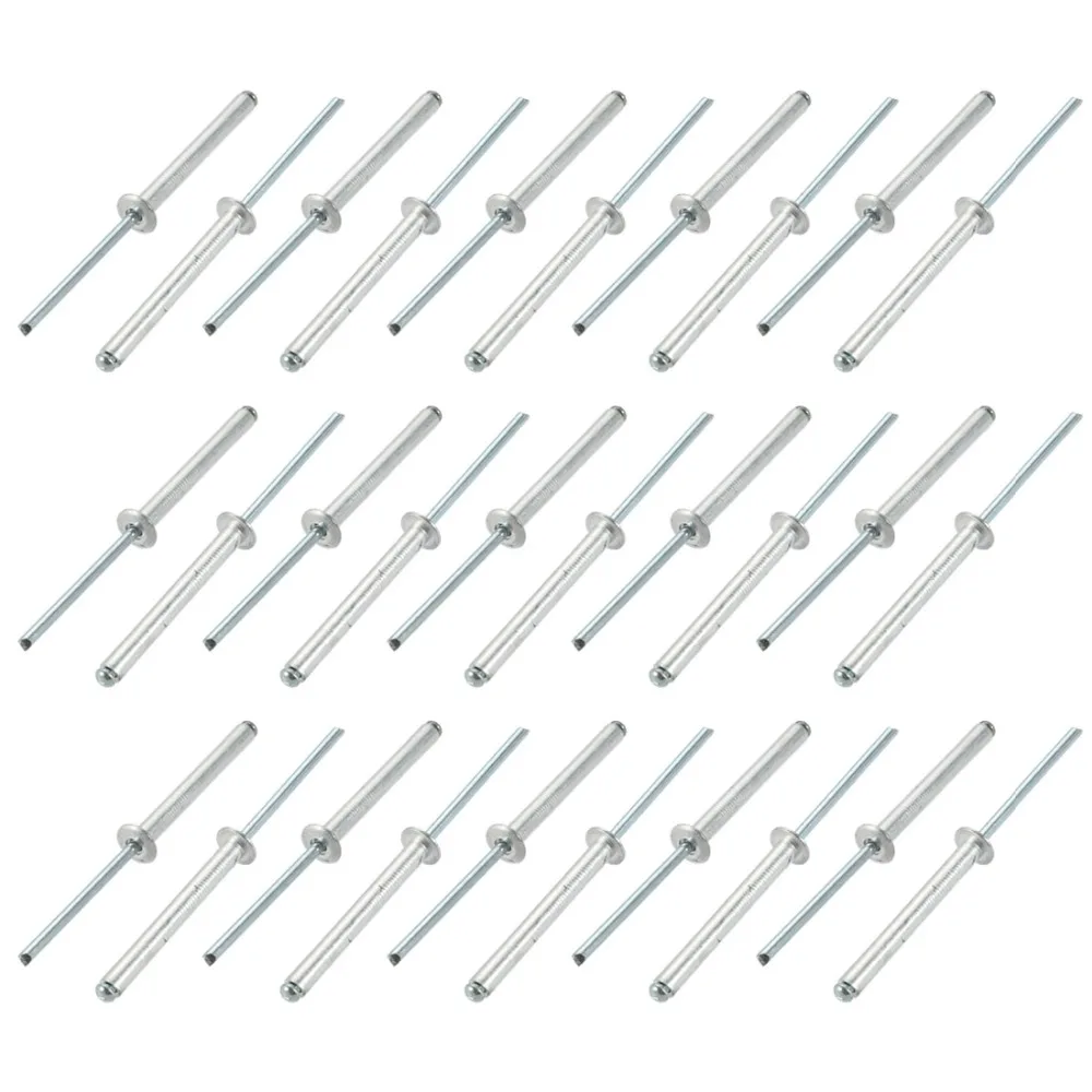 30Pcs Blind Rivets 4x35/40mm Aluminum/Steel Open End Rivet Fasteners For Buildings Cars Ships Aircraft Machines Furniture
30Pcs Blind Rivets 4x35/40mm Aluminum/Steel Open End Rivet Fasteners For Buildings Cars Ships Aircraft Machines Furniture