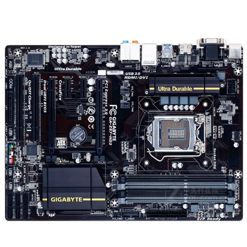 Для Gigabyte GA-Z87-HD3 оригинальная б/у настольная материнская плата Z87-HD3 Z87 LGA 1150 i3 i5 i7 DDR3