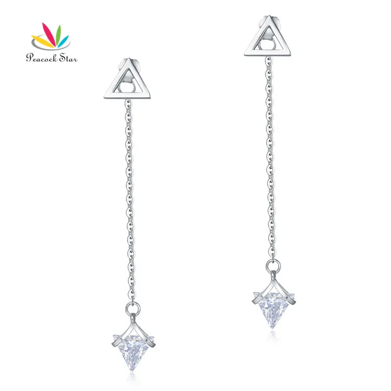 Peacock Star Solid 925 Sterling Silver Earrings Created Diamante Fashion Bridal Bridesmaid Gift CFE8158
Peacock Star Solid 925 Sterling Silver Earrings Created Diamante Fashion Bridal Bridesmaid Gift CFE8158