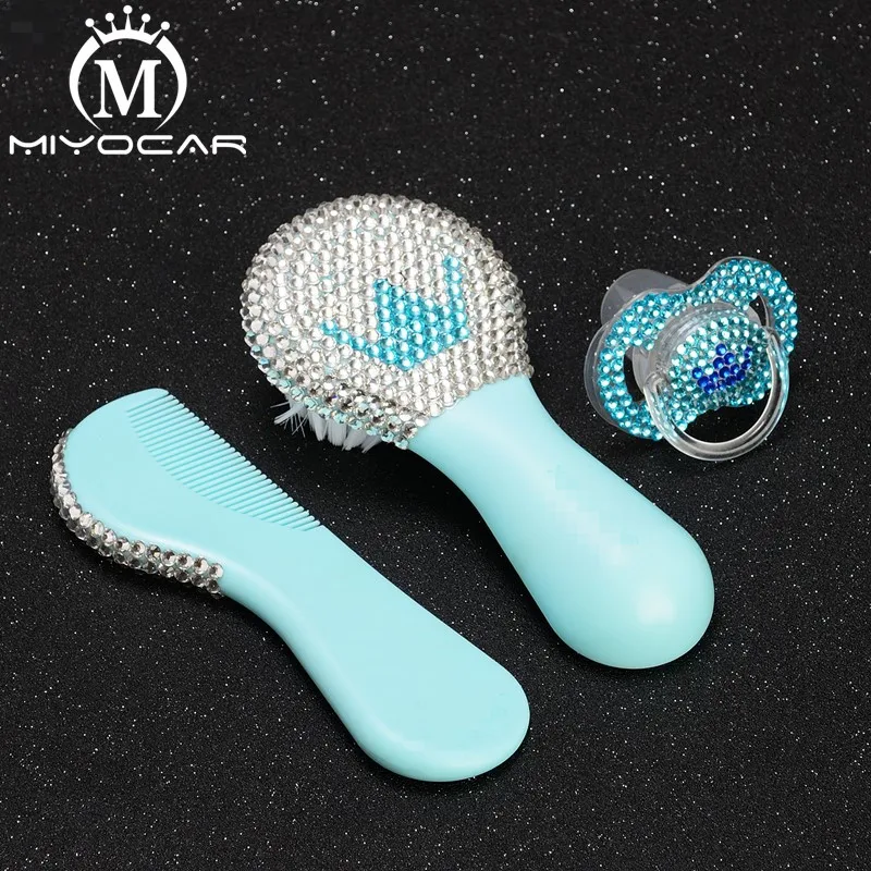 MIYOCAR Красивая безопасная детская соска хорошее качество голубой гребень и