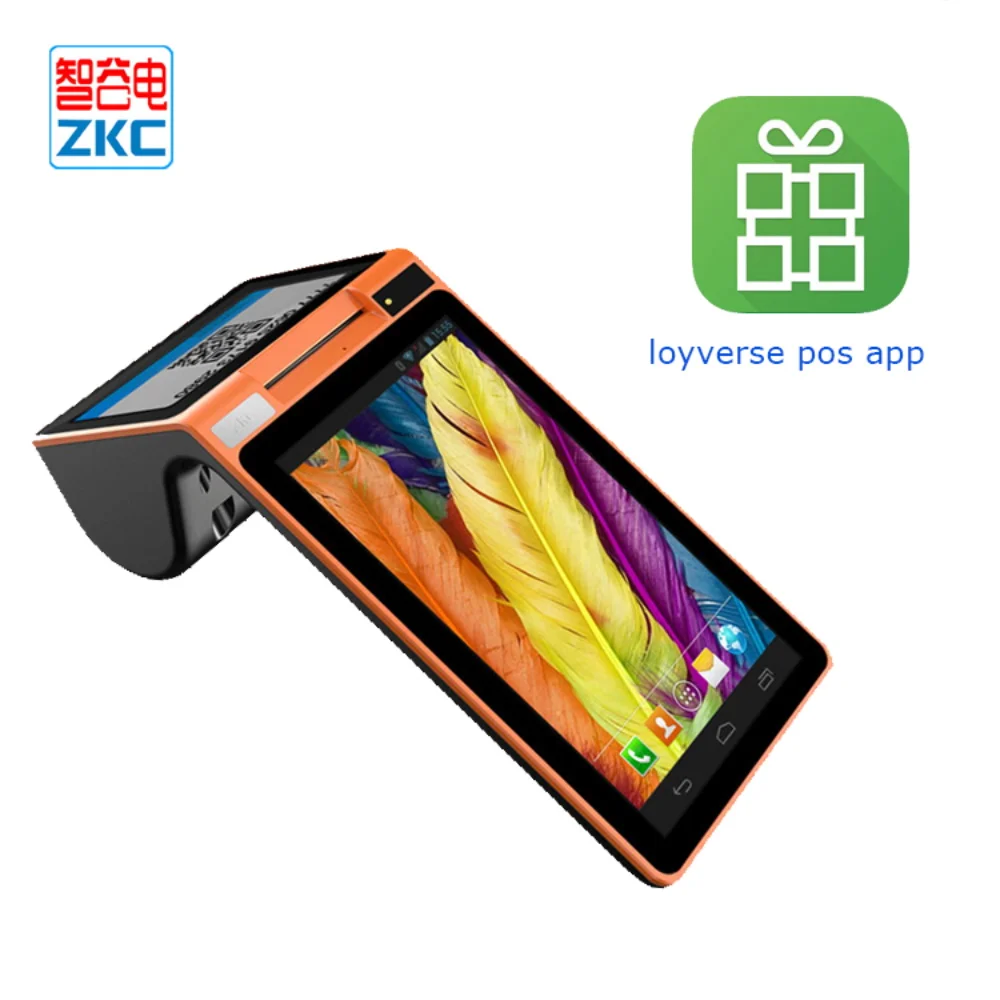 ZKC900 Android принтер pos терминал Поддержка сканера штрих-кода nfc считыватель loyverse pos система
ZKC900 Android принтер pos терминал Поддержка сканера штрих-кода nfc считыватель loyverse pos система