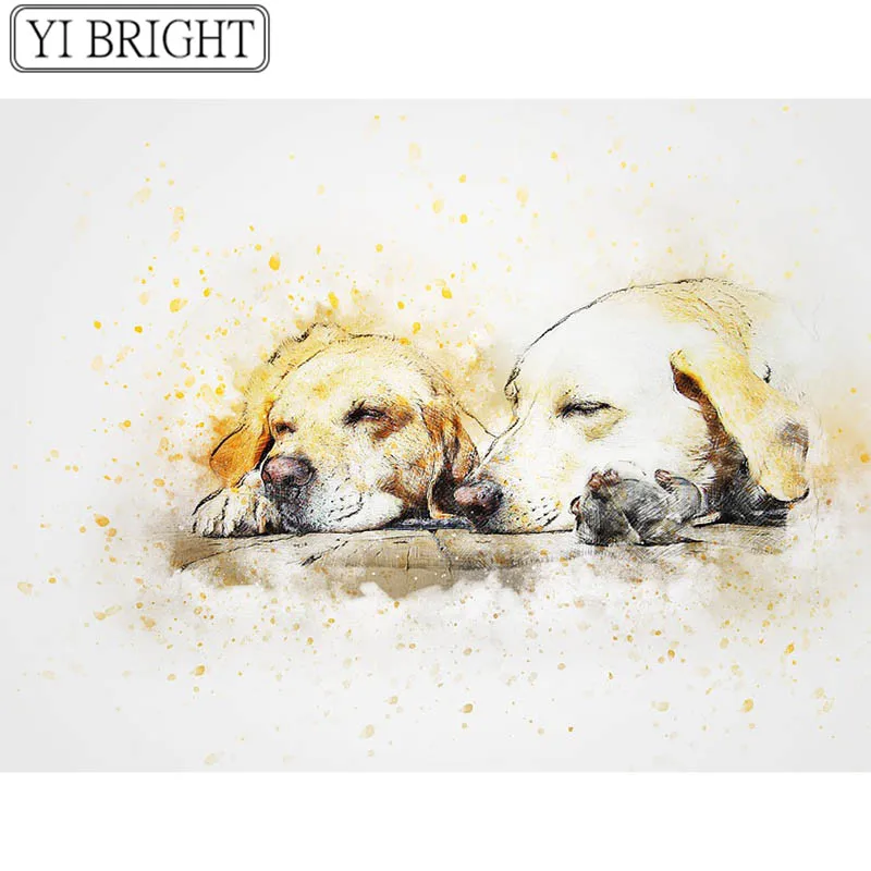 DIY 3D Diamond mosaic Full Round Diamond painting Full Square Diamond embroidery Cross stitch Art painted Two labrador
DIY 3D Diamond mosaic Full Round Diamond painting Full Square Diamond embroidery Cross stitch Art painted Two labrador