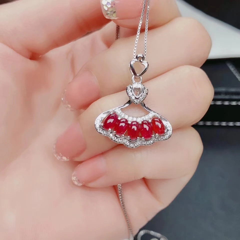 KJJEAXCMY Fine Jewelry 925 sterling silver inlaid natural ruby female necklace pendant set support test
KJJEAXCMY Fine Jewelry 925 sterling silver inlaid natural ruby female necklace pendant set support test