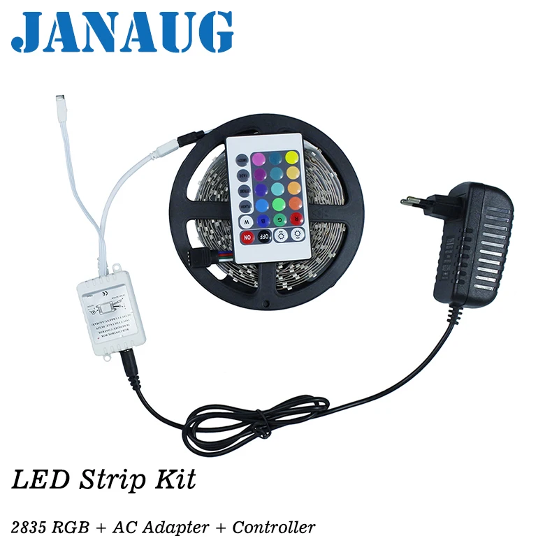 5m Waterproof LED-nauha SMD 2835 RGB LED Light Flexible Ribbon Stripe DC 12V Diode Tape String with IR 24key Controller Adapter
5m Waterproof LED-nauha SMD 2835 RGB LED Light Flexible Ribbon Stripe DC 12V Diode Tape String with IR 24key Controller Adapter
