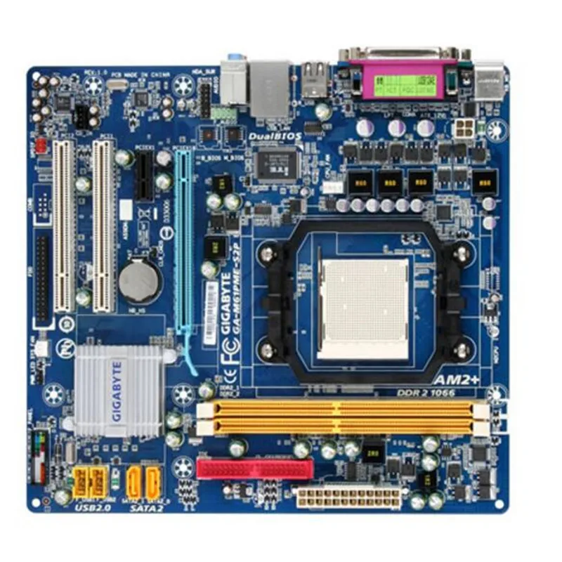 Оригинальная материнская плата для Gigabyte GA-M61PME-S2P разъем AM2 DDR2 USB2.0 SATA2 M61PME-S2P |