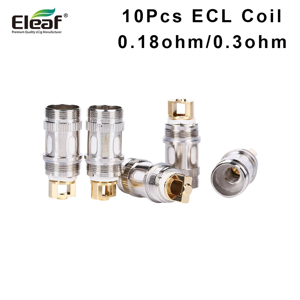 10 шт. Eleaf катушка 0.18ohm 0.3ohm ECL головка электронная сигарета атомайзер ядро для iJust S 2