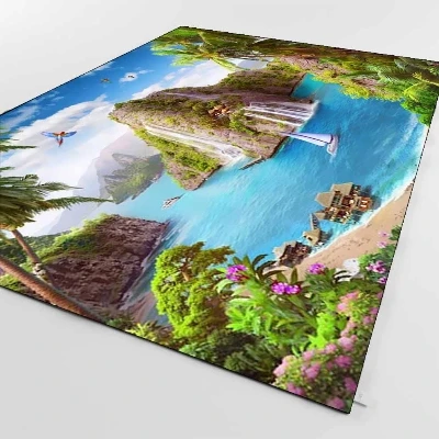 Else Tropical island Sea Side Nature Mountain 3d Print Non Slip Microfiber Living Room Decorative Modern Washable Area Rug Mat
Else Tropical island Sea Side Nature Mountain 3d Print Non Slip Microfiber Living Room Decorative Modern Washable Area Rug Mat