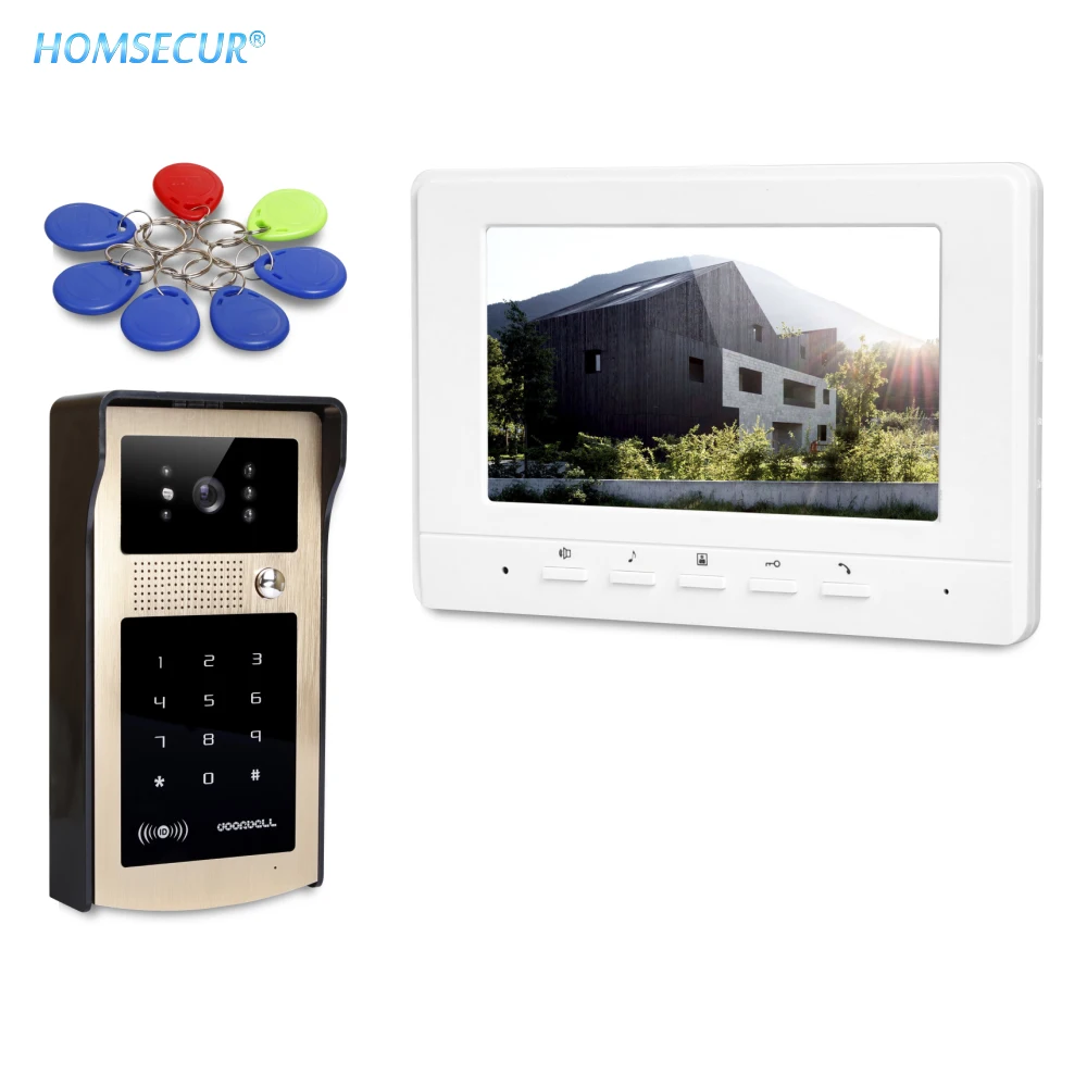 HOMSECUR 7" Hands-free Video Door Phone Intercom System with Mute Mode for Home Security XC004-G+XM707-W
HOMSECUR 7" Hands-free Video Door Phone Intercom System with Mute Mode for Home Security XC004-G+XM707-W