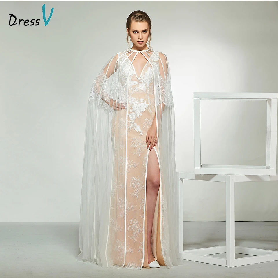 Dressv elegant v neck lace sleeveless backless wedding dress with shawl floor length simple bridal gowns wedding dress
Dressv elegant v neck lace sleeveless backless wedding dress with shawl floor length simple bridal gowns wedding dress
