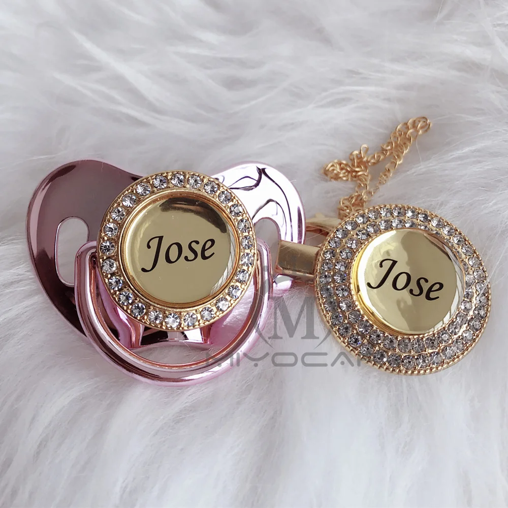 MIYOCAR Personalized any name can make silver bling pacifier and pacifier clip BPA free dummy bling unique design P9
MIYOCAR Personalized any name can make silver bling pacifier and pacifier clip BPA free dummy bling unique design P9