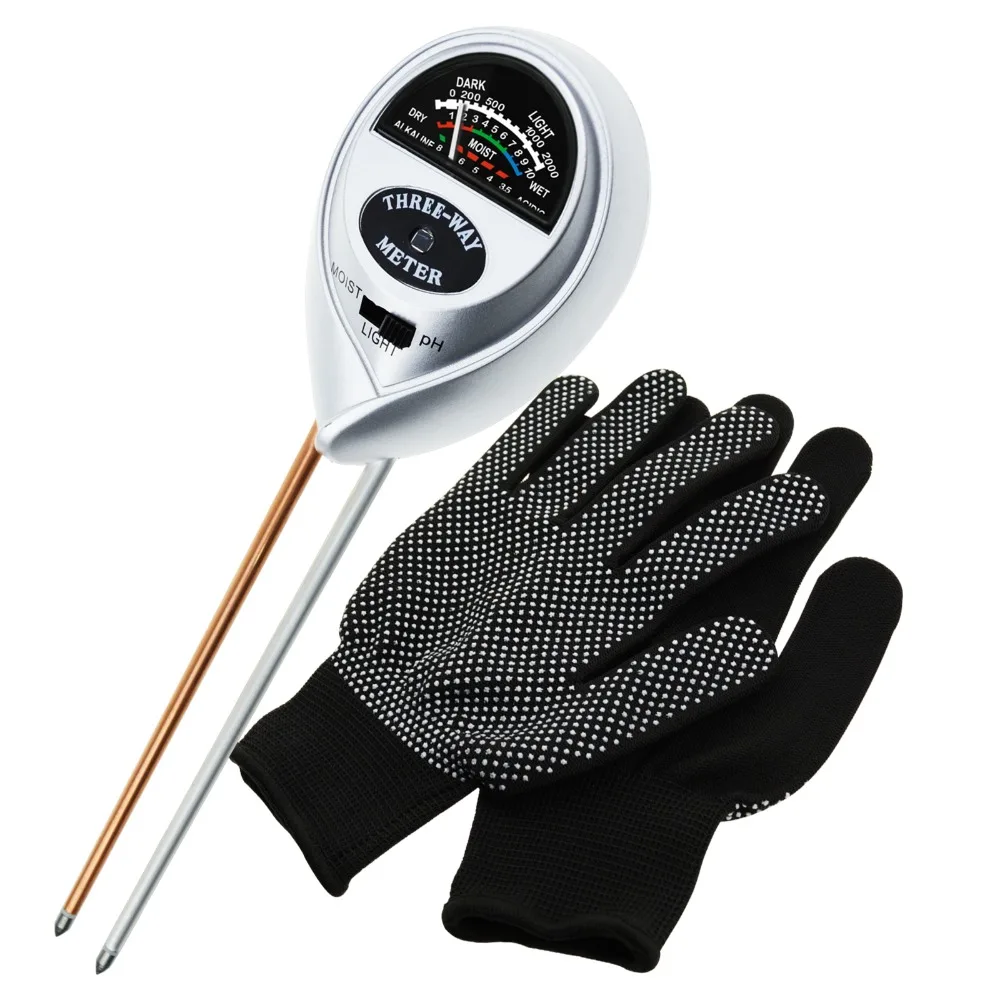 3-in-1 Soil pH Moisture Light Meter Tester Probe Sensor, Gardening Plants Growth Garden Farm Lawn Household Acidity Test Tool
3-in-1 Soil pH Moisture Light Meter Tester Probe Sensor, Gardening Plants Growth Garden Farm Lawn Household Acidity Test Tool