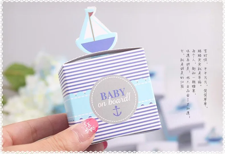 "Baby On Board" Pop-Up Sailboat Candy Favor Boxes/box for Baby Shower DHL Fedex Free Shipping 2000pcs/lot
"Baby On Board" Pop-Up Sailboat Candy Favor Boxes/box for Baby Shower DHL Fedex Free Shipping 2000pcs/lot