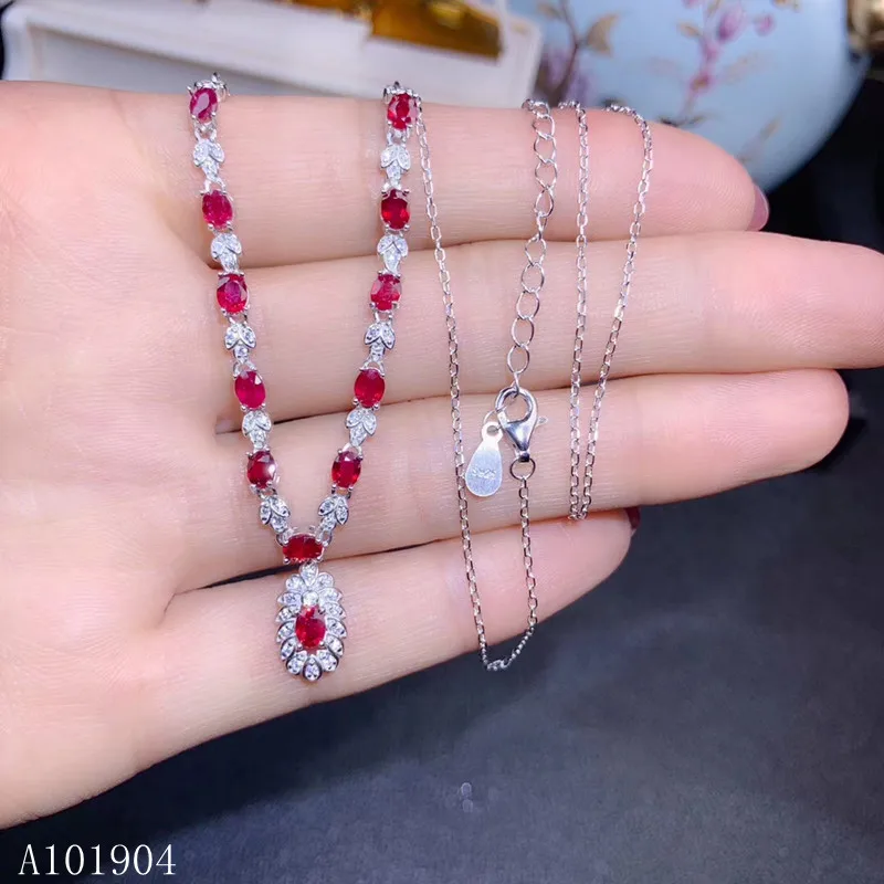 KJJEAXCMY boutique jewelry 925 sterling silver inlaid natural ruby gemstone necklace pendant female models support detection
KJJEAXCMY boutique jewelry 925 sterling silver inlaid natural ruby gemstone necklace pendant female models support detection