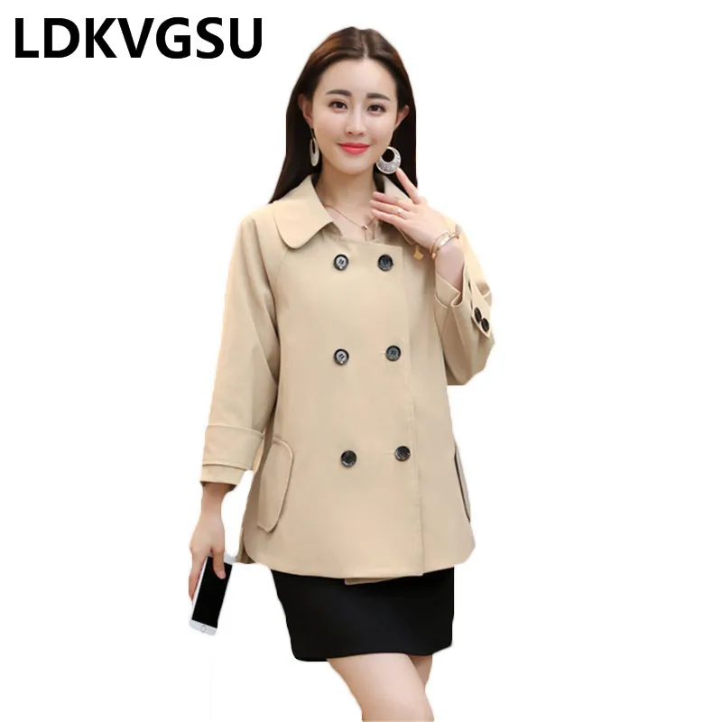 Short Pure Color Windbreaker Female Korean 2018 Spring Autumn New Loose Wild Double Breasted Lapel Women Trench Coat Is666
Short Pure Color Windbreaker Female Korean 2018 Spring Autumn New Loose Wild Double Breasted Lapel Women Trench Coat Is666