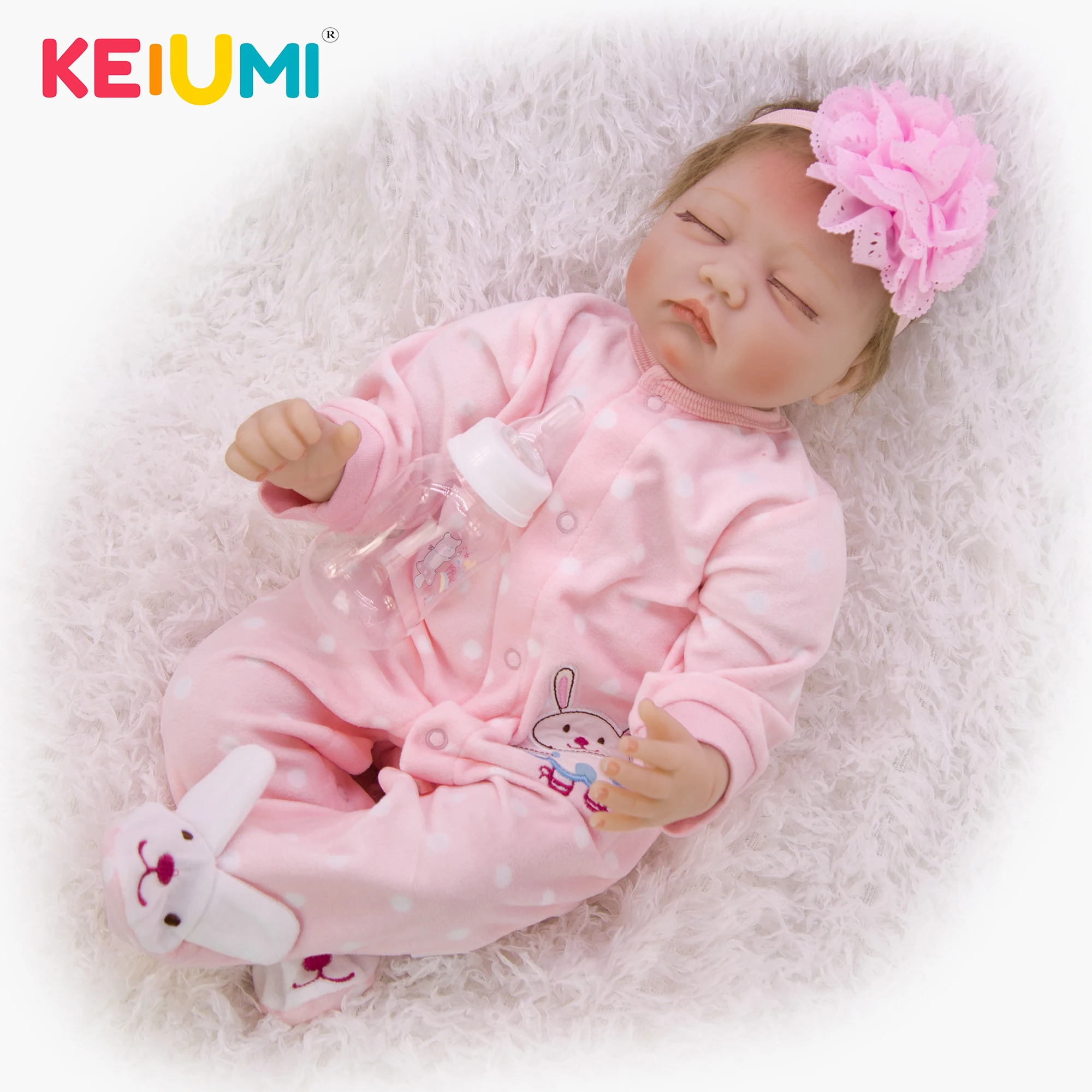 KEIUMI Handmade 22Inch Sleeping Baby Reborn Girl Doll Soft Silicone Realistic Reborn Boneca Cloth Body For Kids Birthday Gifts
KEIUMI Handmade 22Inch Sleeping Baby Reborn Girl Doll Soft Silicone Realistic Reborn Boneca Cloth Body For Kids Birthday Gifts