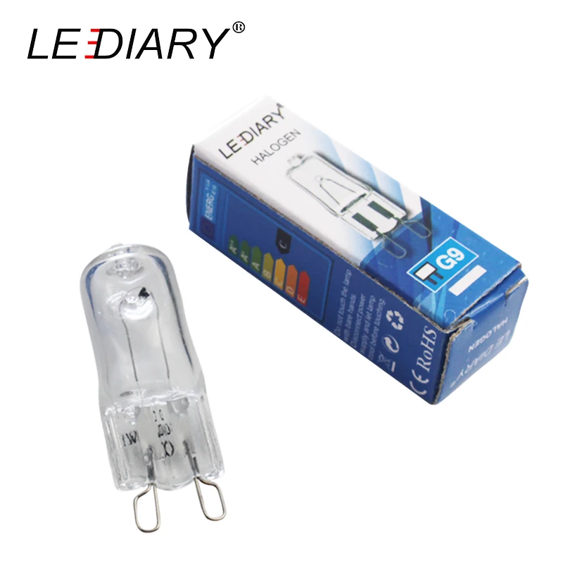 LEDIARY 20pcs Halogen G9 Bulbs 110V/220V Super Bright 25/40/60W 2700K Warm White Bulb For Chandelier Indoor Lighting Fixtures
LEDIARY 20pcs Halogen G9 Bulbs 110V/220V Super Bright 25/40/60W 2700K Warm White Bulb For Chandelier Indoor Lighting Fixtures