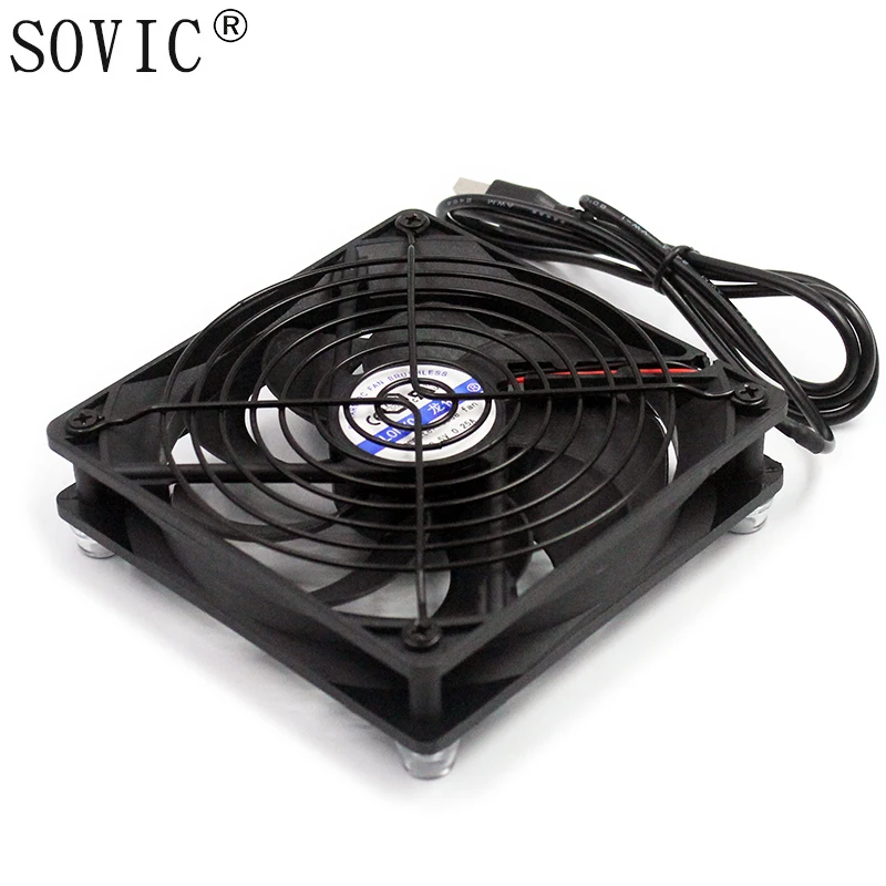 Computer PC Cooling Fan TV Box Heatsink Wireless Router Cooler Silent Quiet 5V USB power 120mm 120x120x25mm Fan W/METAL NET
Computer PC Cooling Fan TV Box Heatsink Wireless Router Cooler Silent Quiet 5V USB power 120mm 120x120x25mm Fan W/METAL NET