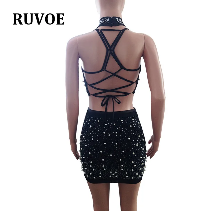 New Arrival Black White Sexy Night Club Party Dress Mesh Pearls Back Crisscross Two Piece Set Mini Halter Bodycon Dress TB-18
New Arrival Black White Sexy Night Club Party Dress Mesh Pearls Back Crisscross Two Piece Set Mini Halter Bodycon Dress TB-18