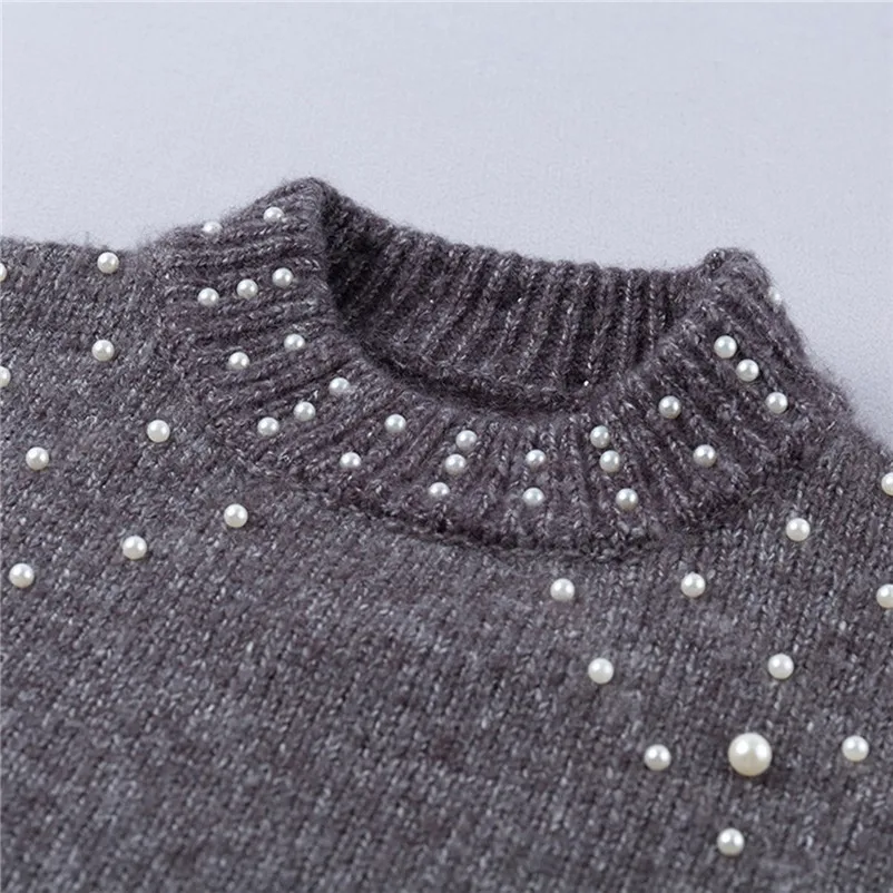 HOT sell sweaters fashion 2019 women Winter Gray O Neck Long Sleeve Pearl Knitted Sweater Blouse Pullovers invierno S26#N
HOT sell sweaters fashion 2019 women Winter Gray O Neck Long Sleeve Pearl Knitted Sweater Blouse Pullovers invierno S26#N