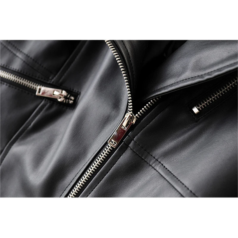 Lusumily Winter Pu Leather Jacket Women Casual Zipper Motorcycle Jackets Lady Autumn Soft Leather Basic Coat Black Outwear Tops
Lusumily Winter Pu Leather Jacket Women Casual Zipper Motorcycle Jackets Lady Autumn Soft Leather Basic Coat Black Outwear Tops