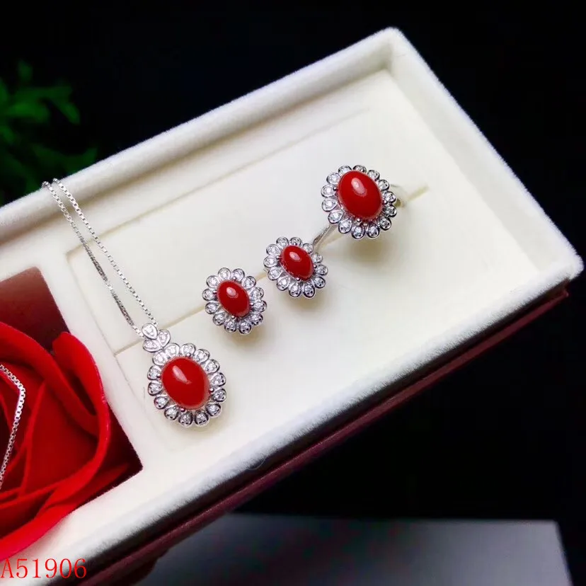 925 sterling silver inlaid natural red coral gemstone female ring necklace pendant earrings set support detection new exaggerate
925 sterling silver inlaid natural red coral gemstone female ring necklace pendant earrings set support detection new exaggerate