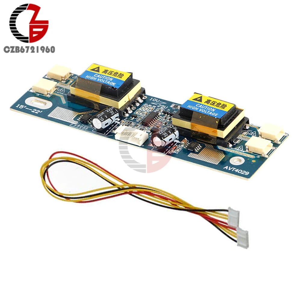 DC 12V 24V Universal CCFL Inverter 4 Lamp 10V-30V for 15-22" Widescreen Monitor LCD Laptop
DC 12V 24V Universal CCFL Inverter 4 Lamp 10V-30V for 15-22" Widescreen Monitor LCD Laptop