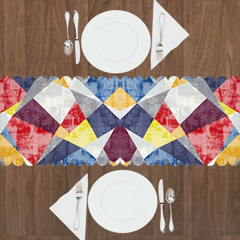 Else Blue Red YEllow Gray Vintage Patchwork Watercolor 3d Print Pattern Modern Table Runner for Kitchen Dining Room Tablecloth
Else Blue Red YEllow Gray Vintage Patchwork Watercolor 3d Print Pattern Modern Table Runner for Kitchen Dining Room Tablecloth