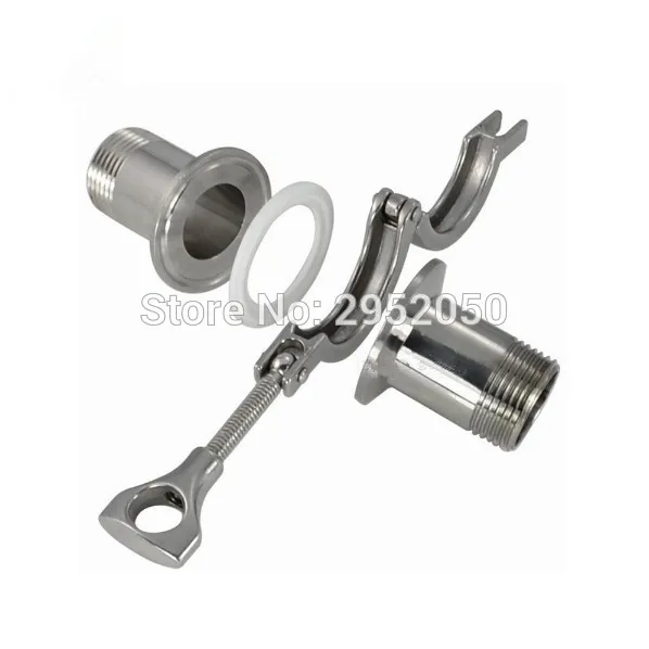 Free shipping 2 Pcs 1/2" DN15 Sanitary Male Thread Ferrule Pipe Fittings+Tri Clamp+PTFE Gasket Stainless Steel SS304
Free shipping 2 Pcs 1/2" DN15 Sanitary Male Thread Ferrule Pipe Fittings+Tri Clamp+PTFE Gasket Stainless Steel SS304