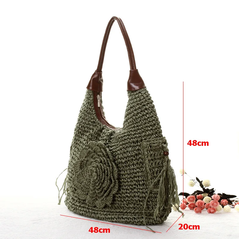 Women Straw Beach Bag Durable Weave Female Bucket Handbag Casual Knitting Rattan Tote Hobos Bags Feminine Shoulder bags SS3201
Women Straw Beach Bag Durable Weave Female Bucket Handbag Casual Knitting Rattan Tote Hobos Bags Feminine Shoulder bags SS3201