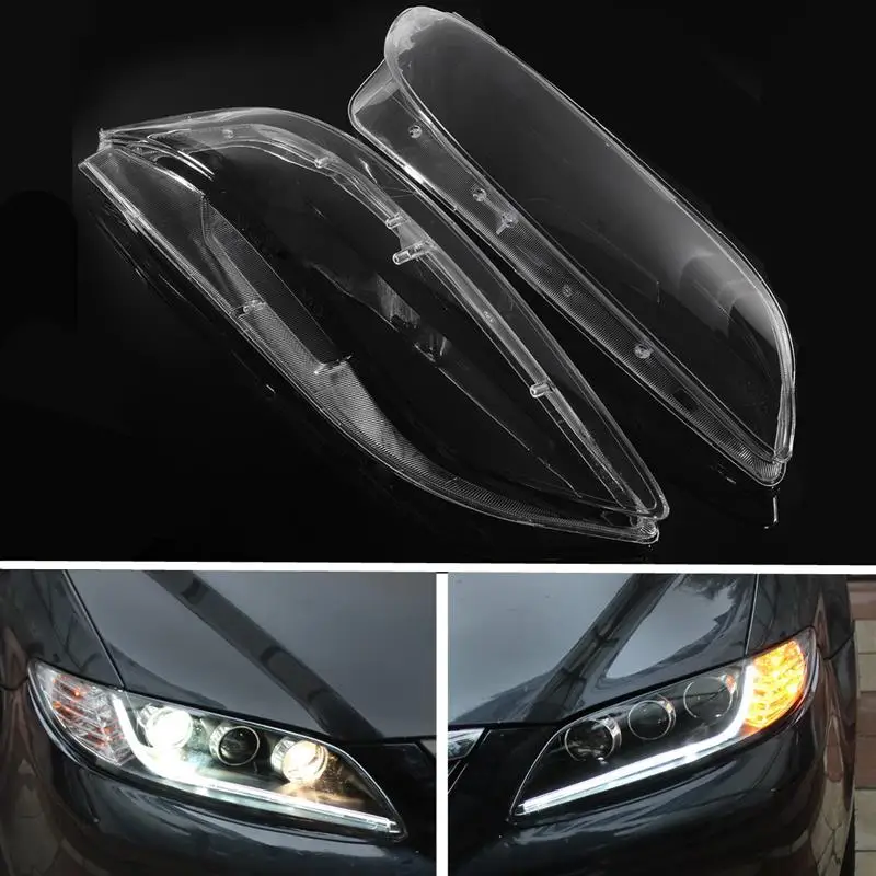 Clear Right/Left Headlight Lenses Cover Headlamp Lense Shell Cover Lamp Assembly For Mazda 6 2003- 2008
Clear Right/Left Headlight Lenses Cover Headlamp Lense Shell Cover Lamp Assembly For Mazda 6 2003- 2008