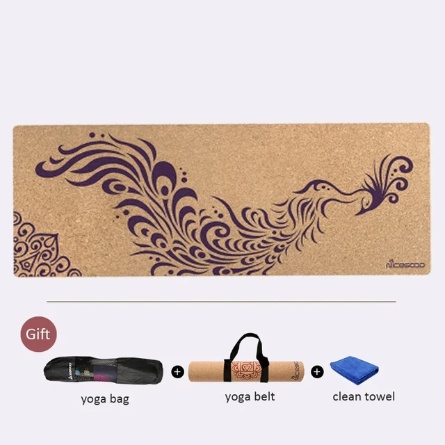 Cork Natural Rubber Yoga Mat for Fitness Eco-Friendly Professional Pilates Pad Gymnastics Exercise Mats 183cm *61cm*3mm,HB091
Cork Natural Rubber Yoga Mat for Fitness Eco-Friendly Professional Pilates Pad Gymnastics Exercise Mats 183cm *61cm*3mm,HB091