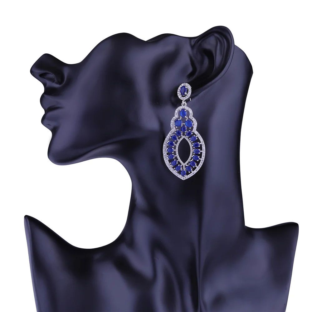 JUWANG Brand Luxury Wedding Earrings Paving Cubic Zirconia Dangle Earrings For Women Bridal Brincos Party Accessories
JUWANG Brand Luxury Wedding Earrings Paving Cubic Zirconia Dangle Earrings For Women Bridal Brincos Party Accessories