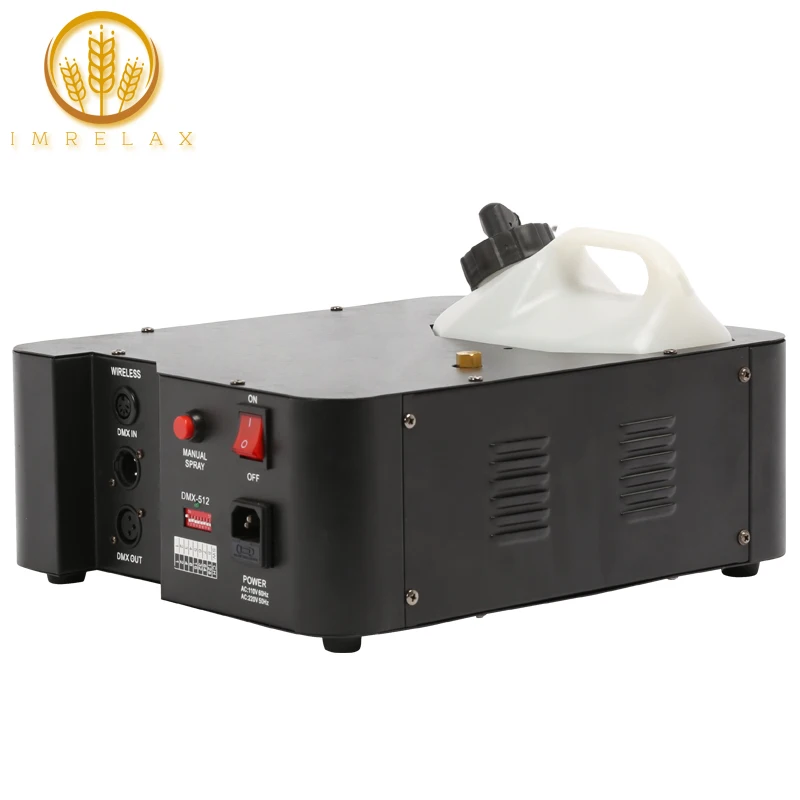 IMRELAX мощный DJ диско этапа 1500w машина для дыма и тумана 2.5L бак провода Управление
