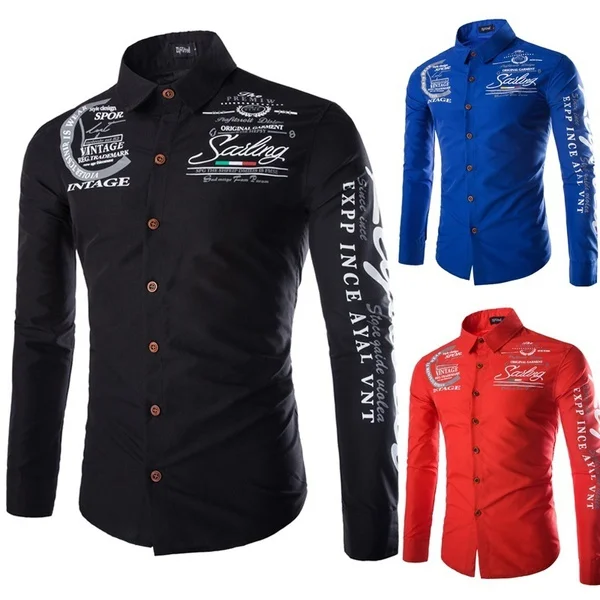 New autumn and winter men's shirt printing casual long sleeve and short sleeve shirt
New autumn and winter men's shirt printing casual long sleeve and short sleeve shirt