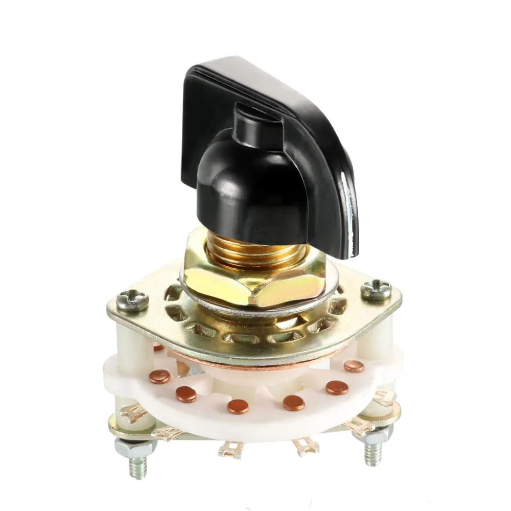 UXCELL 1PCS 1/2 Pole 6 Position 3/6/7/11 Throw Selectable 1Deck Band Selector Rotary Switch with Plastic Knob Switch Accessories
UXCELL 1PCS 1/2 Pole 6 Position 3/6/7/11 Throw Selectable 1Deck Band Selector Rotary Switch with Plastic Knob Switch Accessories