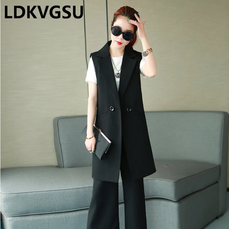 2018 New Fashion Waistcoat Women Double-breasted Black Jacket Female Sleeveless Blazer Jacket Casual Outwear Is258
2018 New Fashion Waistcoat Women Double-breasted Black Jacket Female Sleeveless Blazer Jacket Casual Outwear Is258