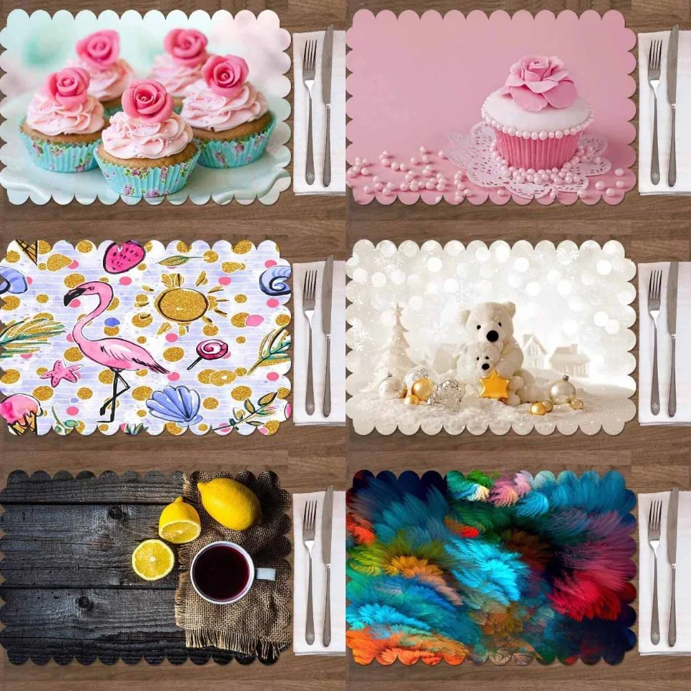 Else 4PCS Pink Cupcakes Wood Lemon Bear Summer Washable Print Fabric Place Table mat for Dining Room Kitchen Table Napkins Set
Else 4PCS Pink Cupcakes Wood Lemon Bear Summer Washable Print Fabric Place Table mat for Dining Room Kitchen Table Napkins Set