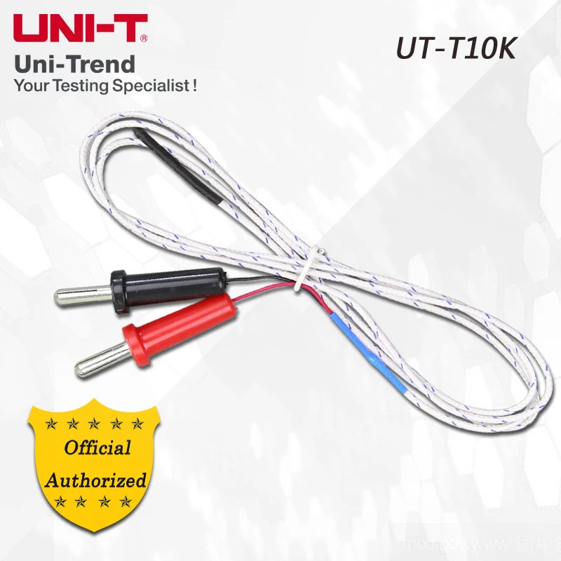 UNI-T UT-T10K Temperature probe; suitable for UT33C+, UT202, UT213B/C, UT216C, UT61B/C, UT70A/70B, UT804, UT71B/C/D/E, UT206A
UNI-T UT-T10K Temperature probe; suitable for UT33C+, UT202, UT213B/C, UT216C, UT61B/C, UT70A/70B, UT804, UT71B/C/D/E, UT206A