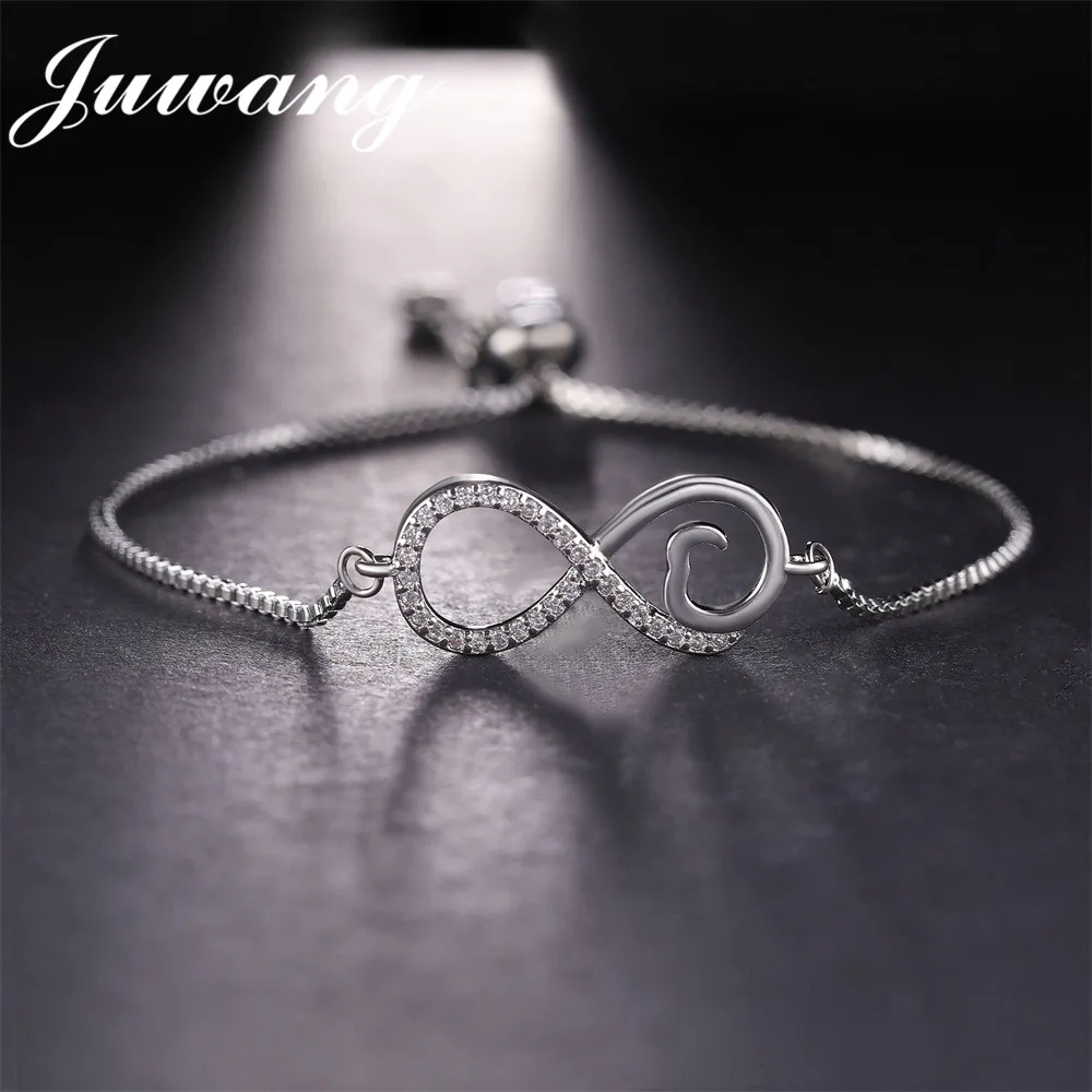 JUWANG Gold Color Cubic Zirconia Infinity Chain Link Bracelets & Bangles for Woman CZ Charm Bracelet Luxury Femme Jewelry
JUWANG Gold Color Cubic Zirconia Infinity Chain Link Bracelets & Bangles for Woman CZ Charm Bracelet Luxury Femme Jewelry
