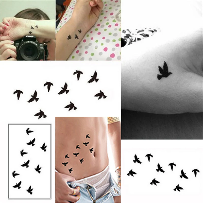 Hot Sale Wrist Flash Tatoo Fake Tatoo Birds Design Waterproof Temporary Tattoo Sticker For Body Art Women Flesh Tatoos
Hot Sale Wrist Flash Tatoo Fake Tatoo Birds Design Waterproof Temporary Tattoo Sticker For Body Art Women Flesh Tatoos
