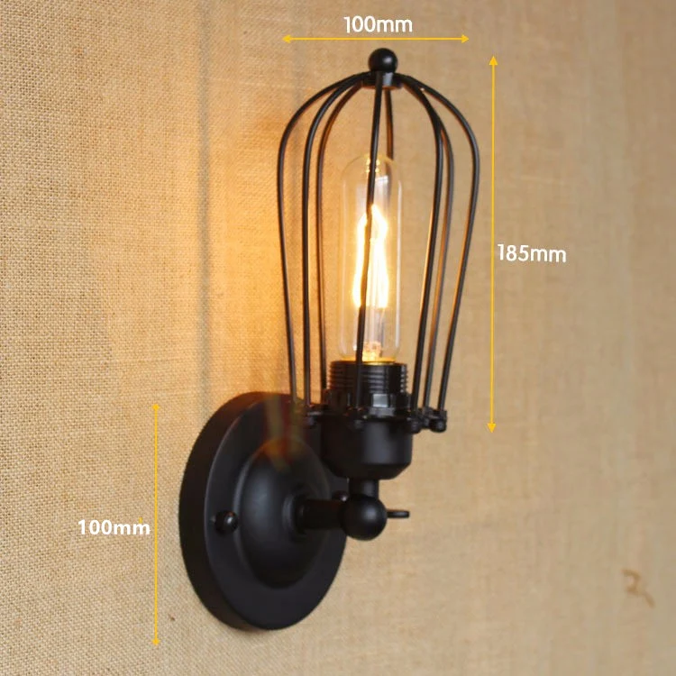 Retro Iron cage Industrial Vintage Wall Lamps Wall Light Home Decor Lamp E27 wandlamp bedroom light Wall Sconce
Retro Iron cage Industrial Vintage Wall Lamps Wall Light Home Decor Lamp E27 wandlamp bedroom light Wall Sconce