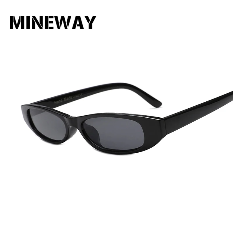 Женские винтажные прямоугольные солнцезащитные очки MINEWAY 2018 оправа небольшого