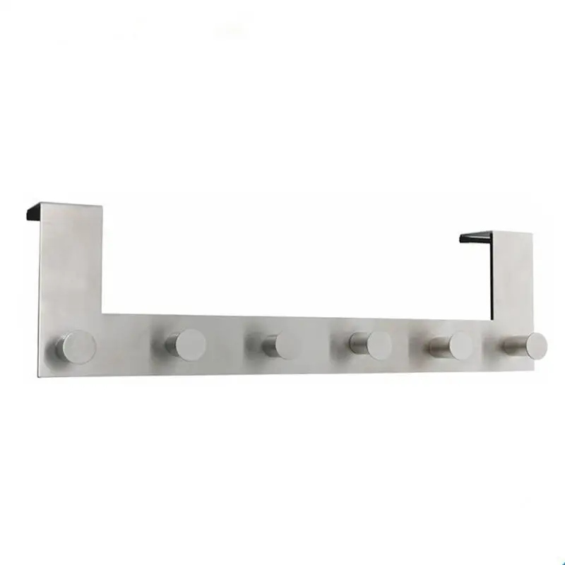 Stainless Steel Over the Door Hooks Hagner Rack Clothes for Cloth Pants Hat Towel (6-Hook)
Stainless Steel Over the Door Hooks Hagner Rack Clothes for Cloth Pants Hat Towel (6-Hook)