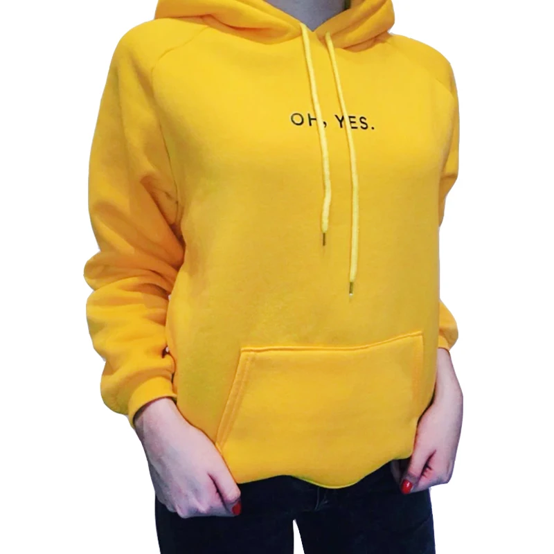 ZuoLunOuBa Autumn Winter Fleece Oh Yes Letter Harajuku Print Pullover Thick Loose Women Hoodies Sweatshirt Female Casual Coat
ZuoLunOuBa Autumn Winter Fleece Oh Yes Letter Harajuku Print Pullover Thick Loose Women Hoodies Sweatshirt Female Casual Coat