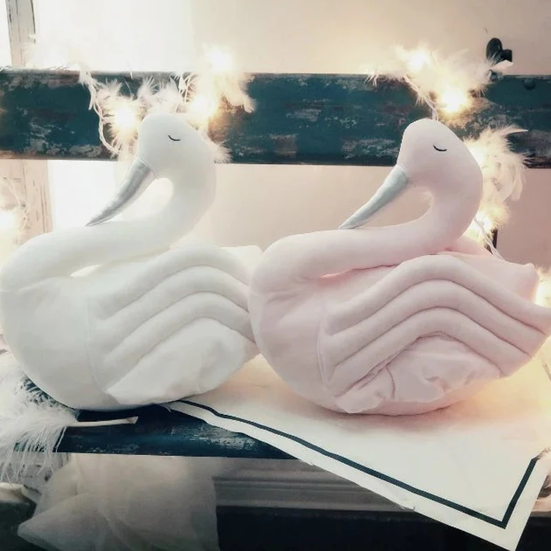 45*39cm soft swan plush cushion pillow stuffed doll kids sofa decorative throw pillow birthday gift
45*39cm soft swan plush cushion pillow stuffed doll kids sofa decorative throw pillow birthday gift