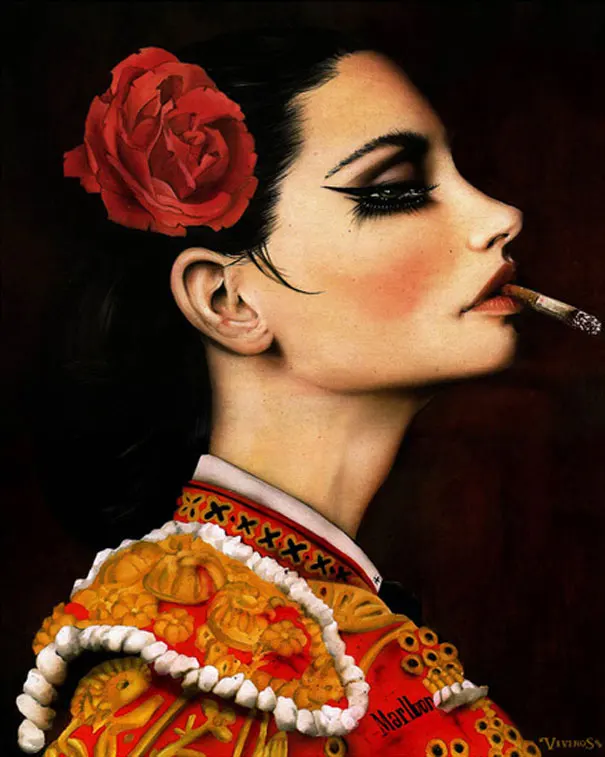 High quality Oil painting Canvas Reproductions Viva Rose by Brian M.Viveros Painting hand painted
High quality Oil painting Canvas Reproductions Viva Rose by Brian M.Viveros Painting hand painted