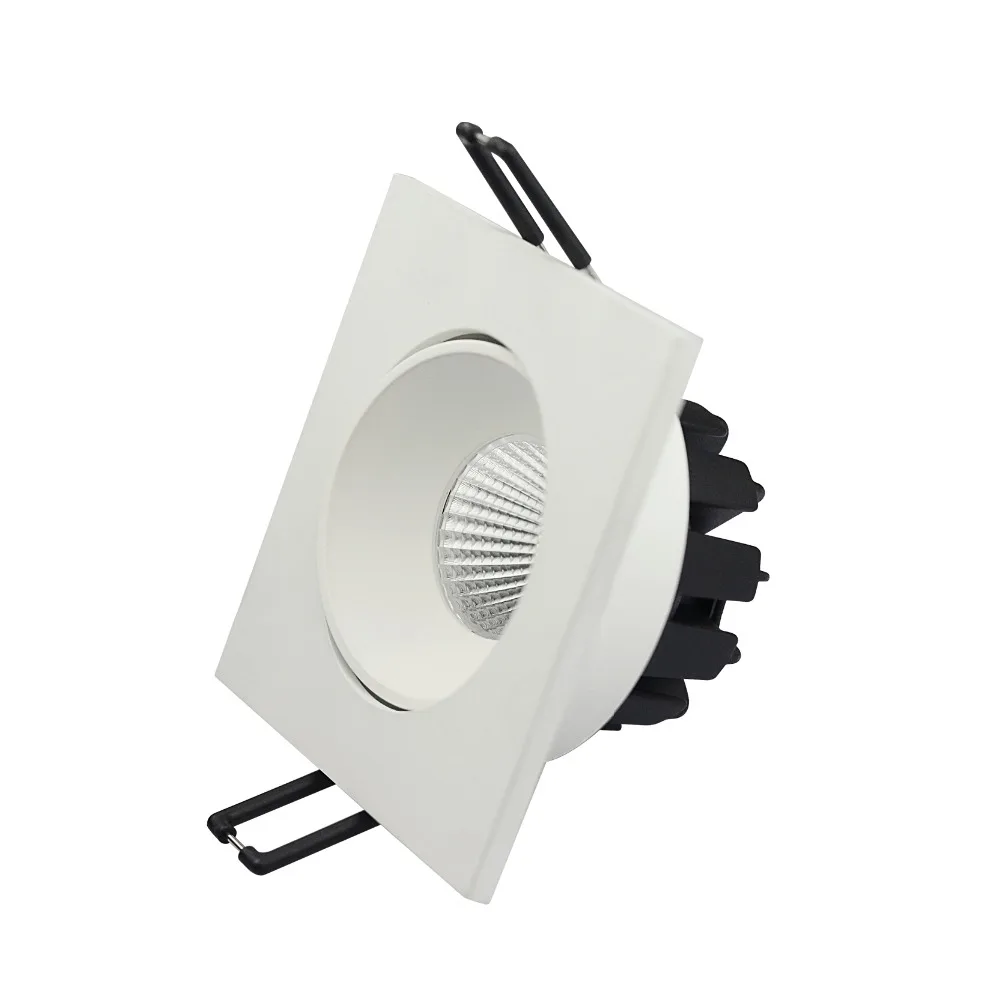 Бесплатная доставка 10 Вт 12 90RA 38 градусов Cutout72mm 100-240VAC 3000 K 4000 6000 COB антибликовый