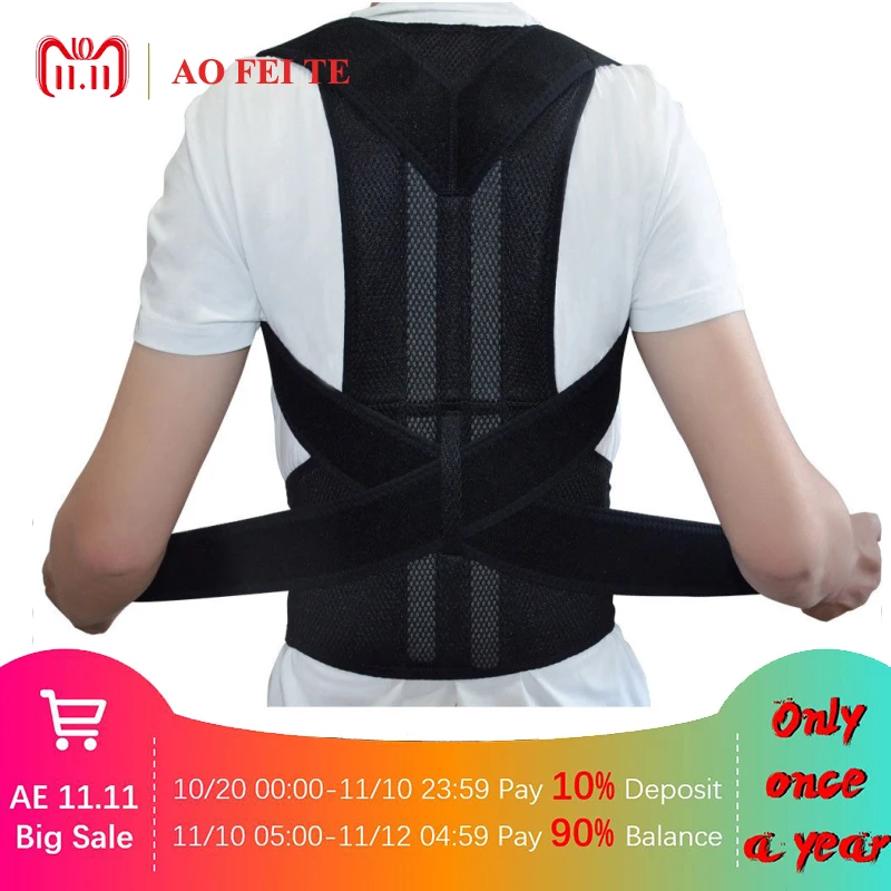 Fully Adjustable Back Support Brace Scoliosis Posture Corrector Waist/Shoulder Band Belt AFT-B003
Fully Adjustable Back Support Brace Scoliosis Posture Corrector Waist/Shoulder Band Belt AFT-B003