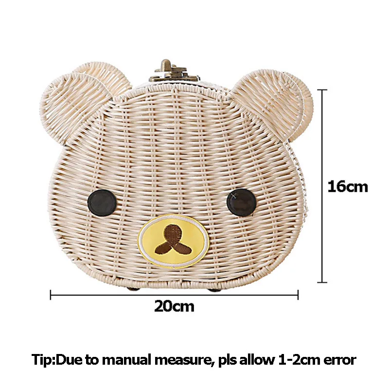 Women Vintage Rattan Handbag Female Summer Beach Straw Bags Lady Shoulder Bag INS Popular Bear Bag Mini Holiday Bolsa SS3046
Women Vintage Rattan Handbag Female Summer Beach Straw Bags Lady Shoulder Bag INS Popular Bear Bag Mini Holiday Bolsa SS3046