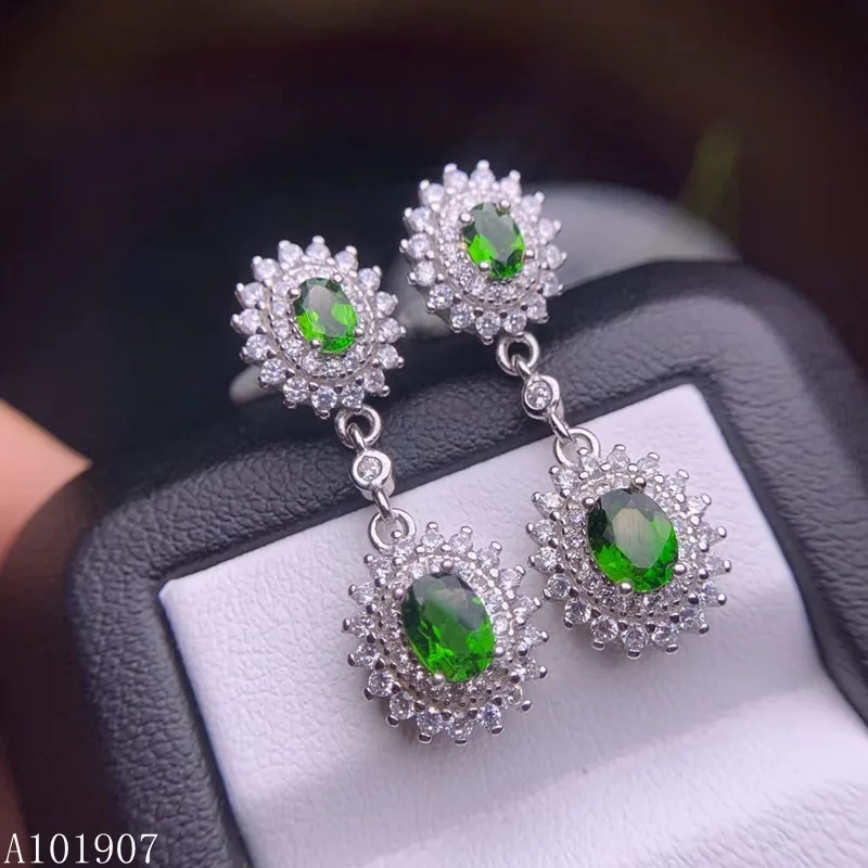 KJJEAXCMY boutique jewelry 925 sterling silver inlaid natural diopside gemstone female earrings support detection of new water d
KJJEAXCMY boutique jewelry 925 sterling silver inlaid natural diopside gemstone female earrings support detection of new water d